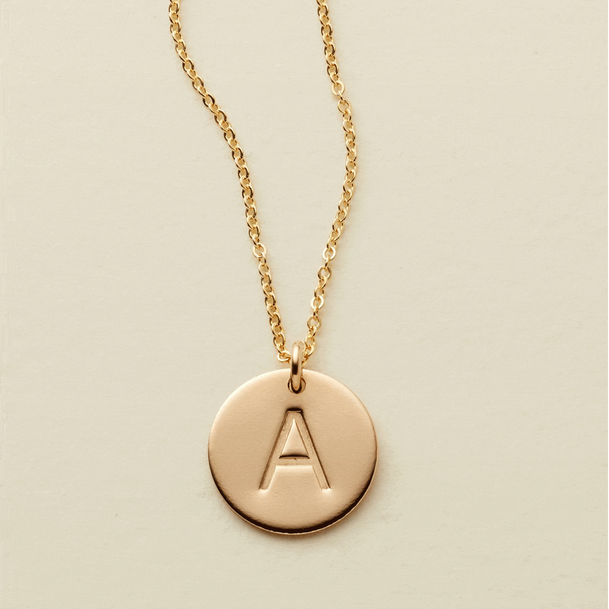 Custom 2 initials Locket Pendant Necklace