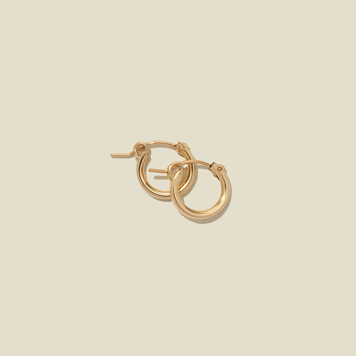 Made by Mary Live in Hoop Earrings | Minimal,Classic,Light,Comfortable Rose Gold Filled / 30mm