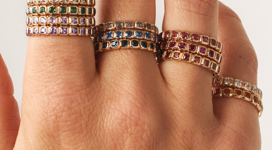 Birthstone Eternity Ring