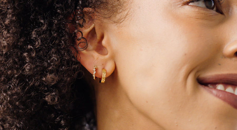 Zodiac Huggie Hoop Earrings
