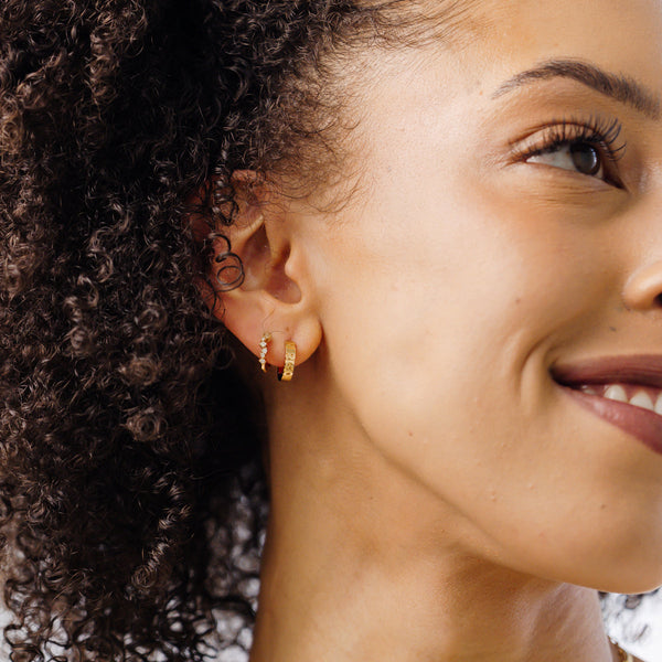 Zodiac Huggie Hoop Earrings