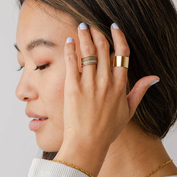 Birthstone Stacking Band Ring