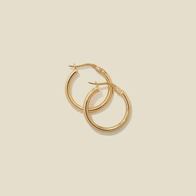 14K Solid Gold Maude Hoop Earrings 14k Solid Gold Earring