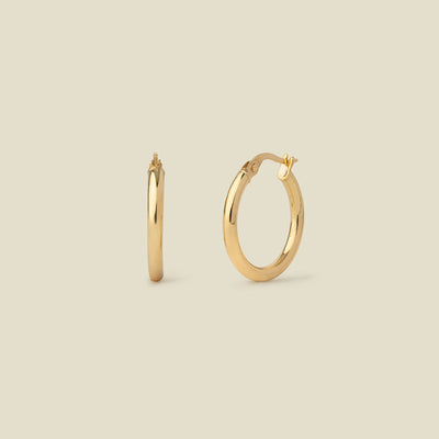 14k Solid Gold Maude Hoop Earrings 14k Solid Gold Earring