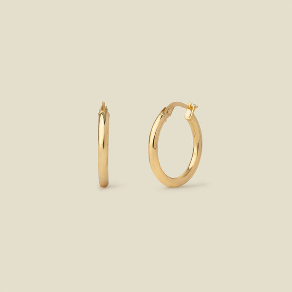 14k Solid Gold Maude Hoop Earrings 14k Solid Gold Earring