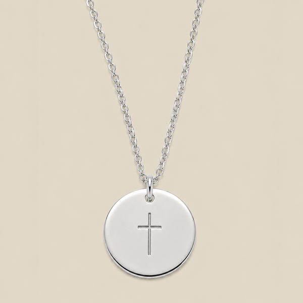 Cross Disc Necklace