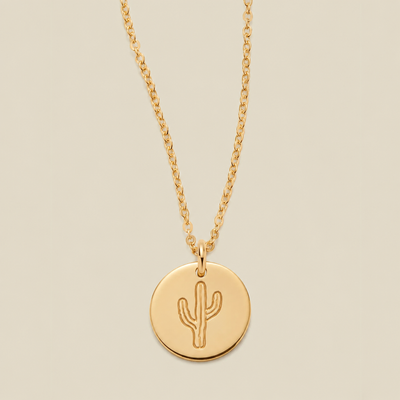 Cactus Disc Necklace