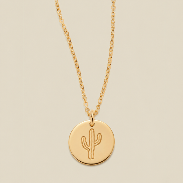 Cactus Disc Necklace