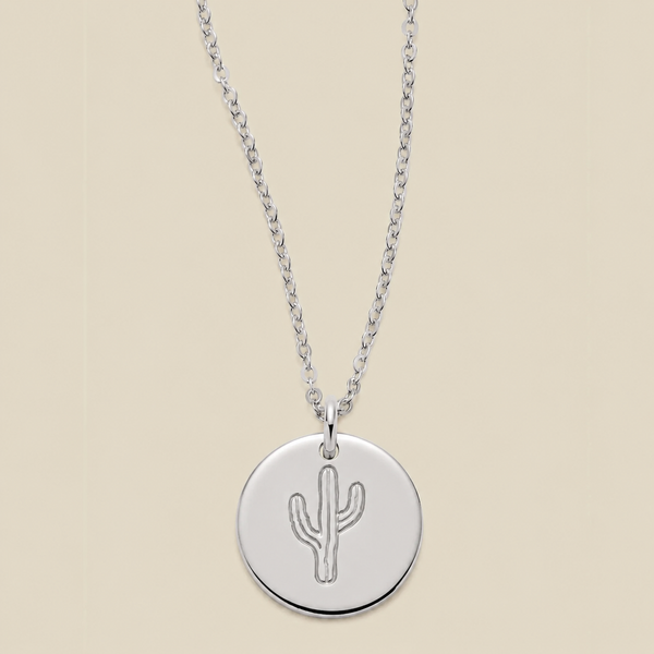 Cactus Disc Necklace