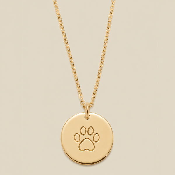 Fur Baby Disc Necklace
