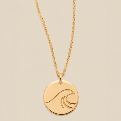 The Wave Disc Necklace