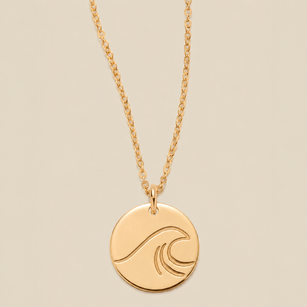 The Wave Disc Necklace
