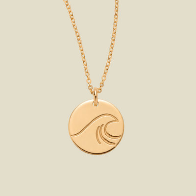 The Wave Disc Necklace