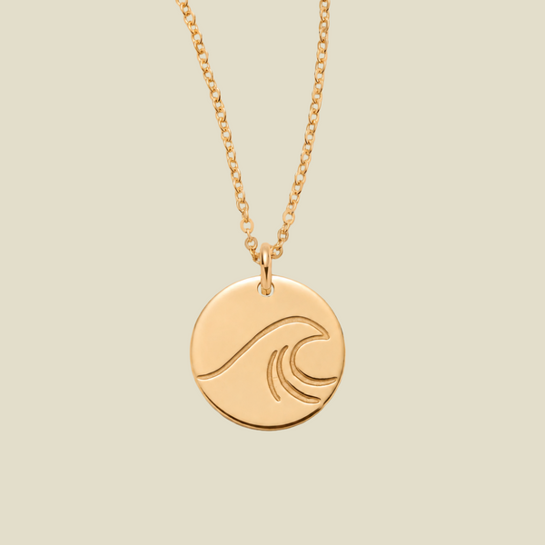 The Wave Disc Necklace