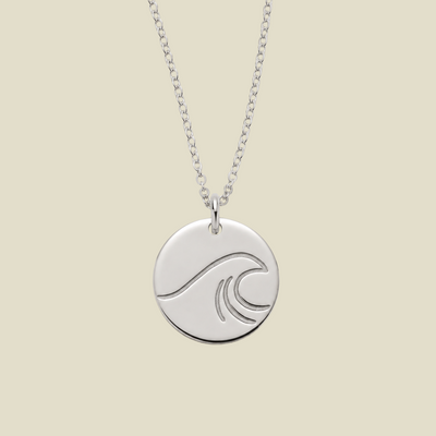 The Wave Disc Necklace