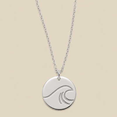 The Wave Disc Necklace