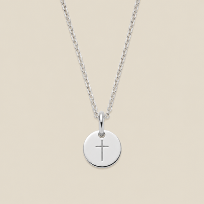 Cross Disc Necklace