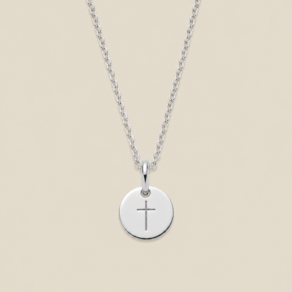 Cross Disc Necklace