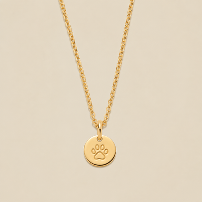 Fur Baby Disc Necklace