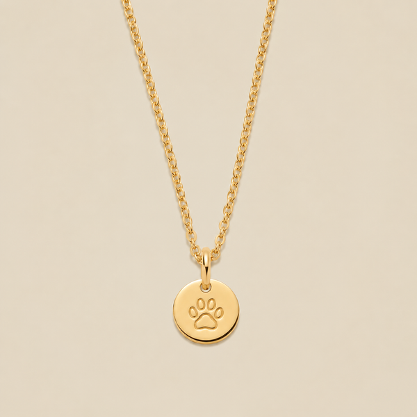 Fur Baby Disc Necklace