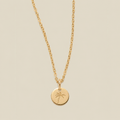 Palm Tree Disc Necklace