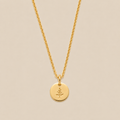 Pine Tree Disc Necklace