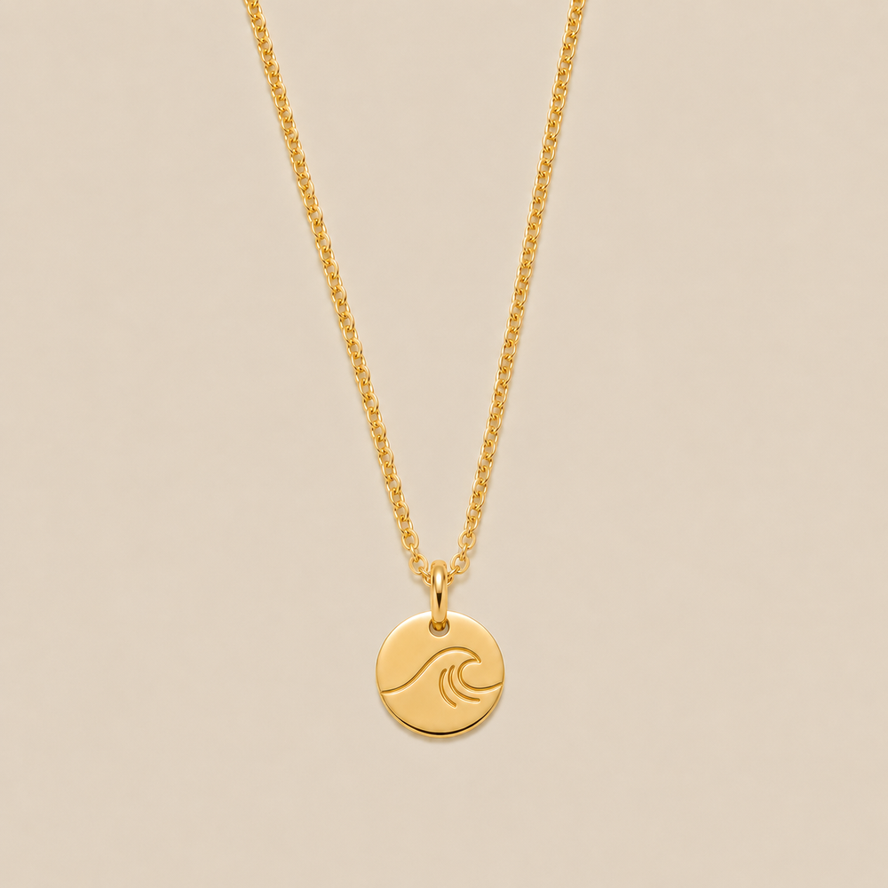The Wave Disc Necklace