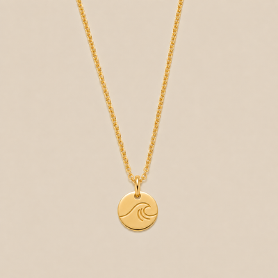 The Wave Disc Necklace