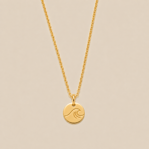 The Wave Disc Necklace