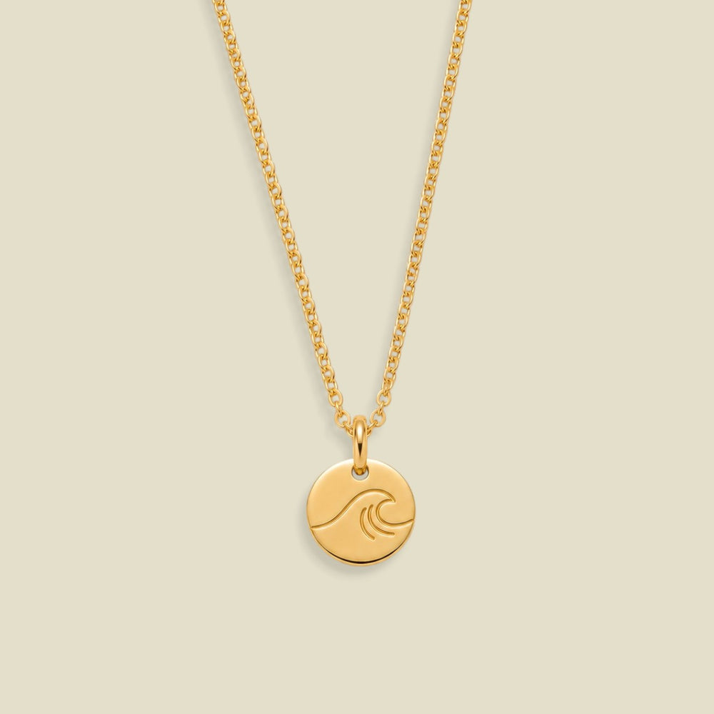 The Wave Disc Necklace