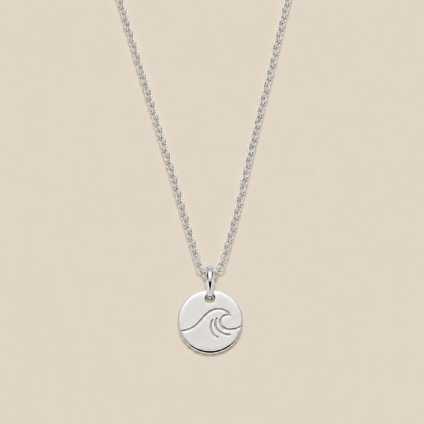 The Wave Disc Necklace