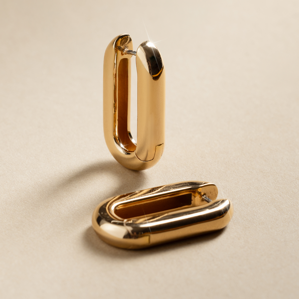 Sol Paperclip Hoop Earrings | Final Sale