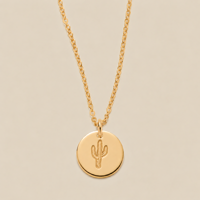 Cactus Disc Necklace