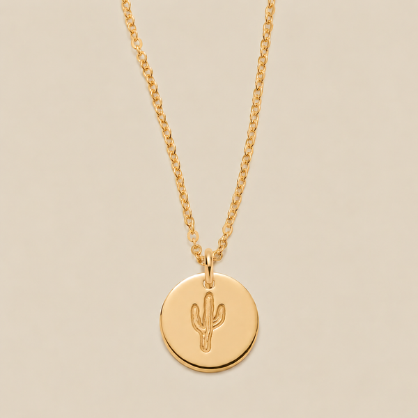 Cactus Disc Necklace