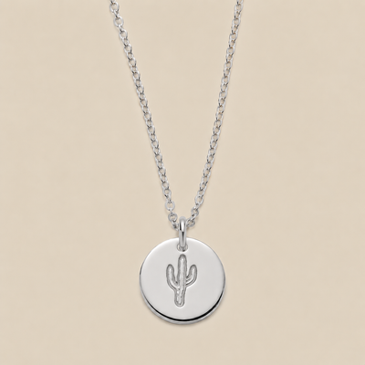Cactus Disc Necklace
