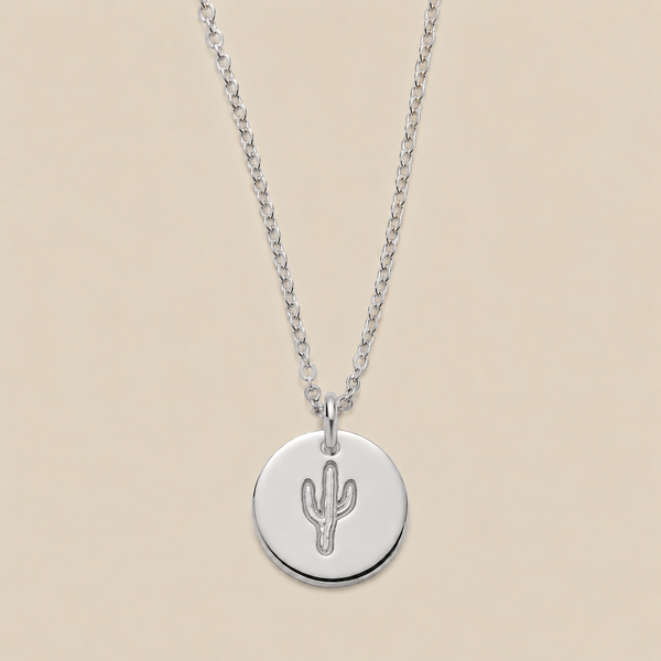 Cactus Disc Necklace