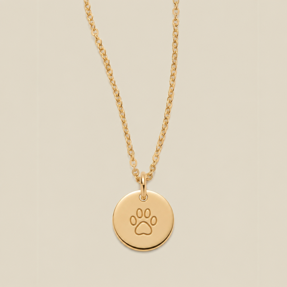 Fur Baby Disc Necklace