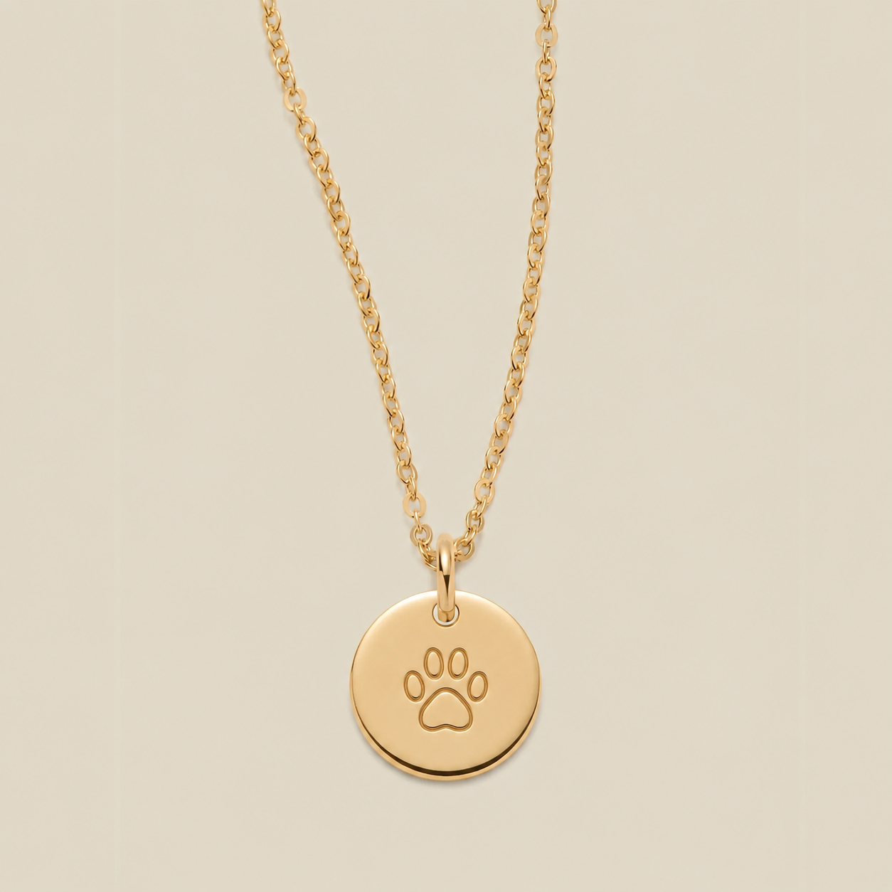 Fur Baby Disc Necklace