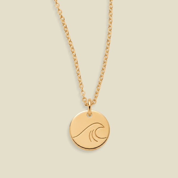 The Wave Disc Necklace