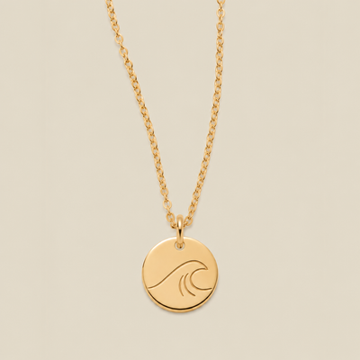 The Wave Disc Necklace