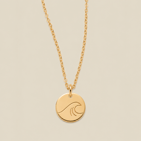 The Wave Disc Necklace