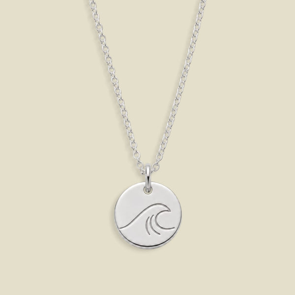 The Wave Disc Necklace