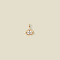 April Oval Birthstone Charm