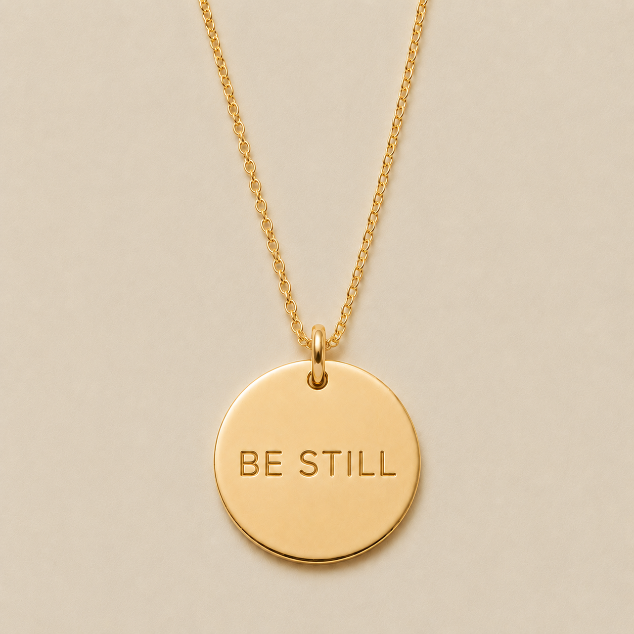 Be Still Disc Necklace