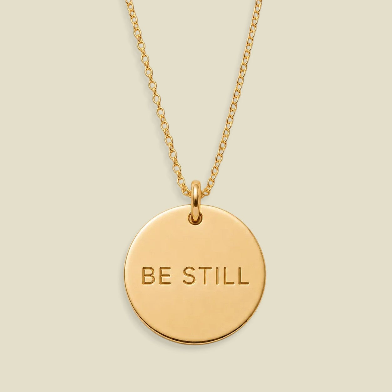 Be Still Disc Necklace