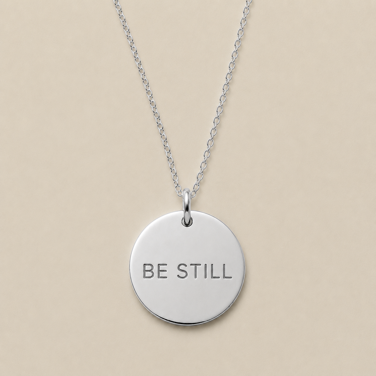 Be Still Disc Necklace