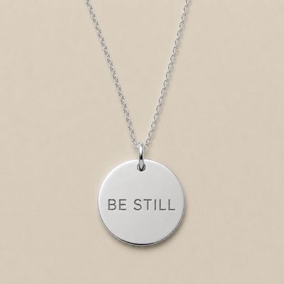Be Still Disc Necklace