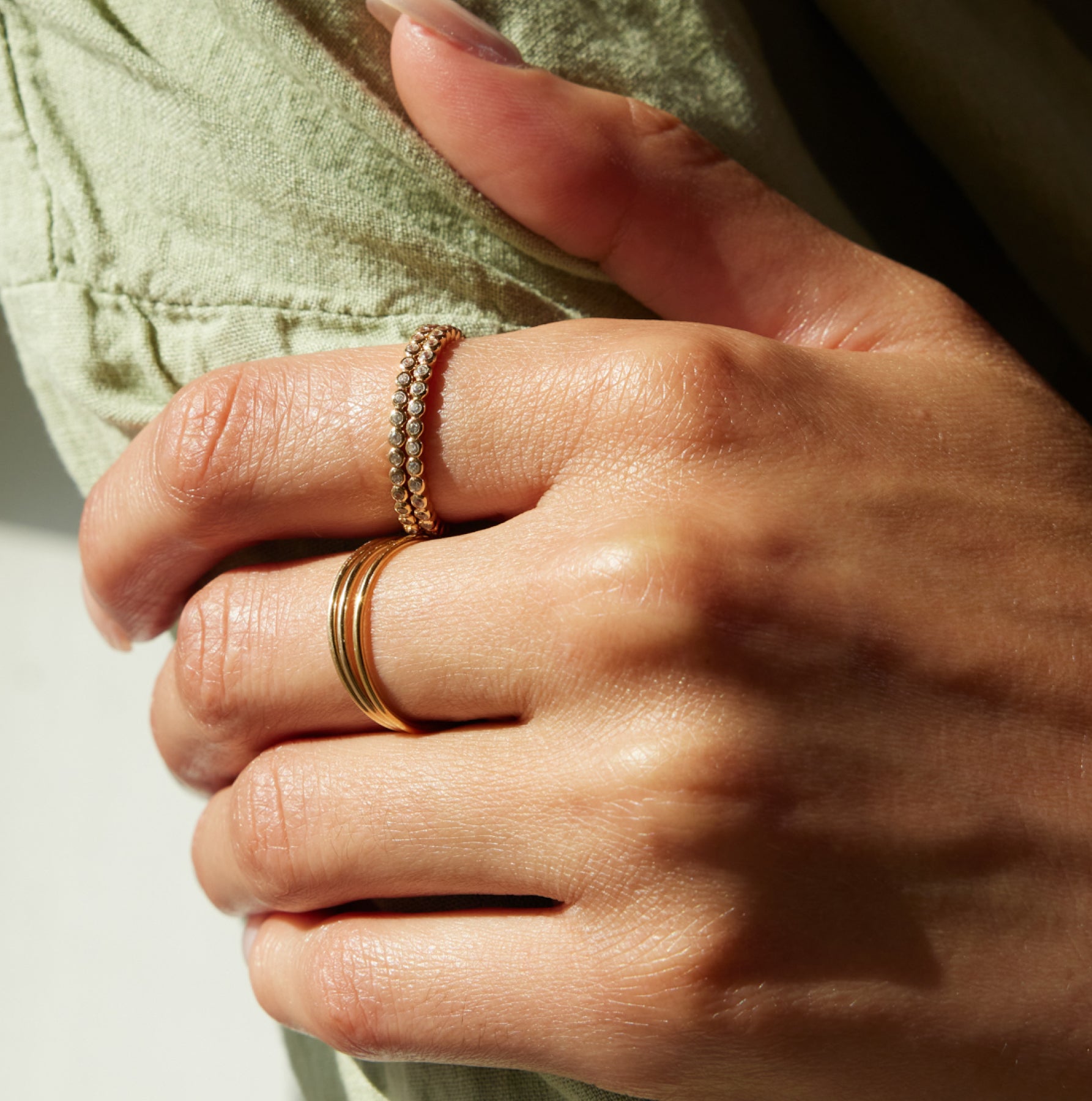 CZ Poppy Eternity Band Ring