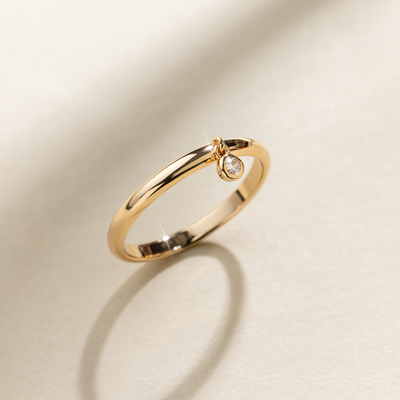 CZ Poppy Drop Ring | Final Sale