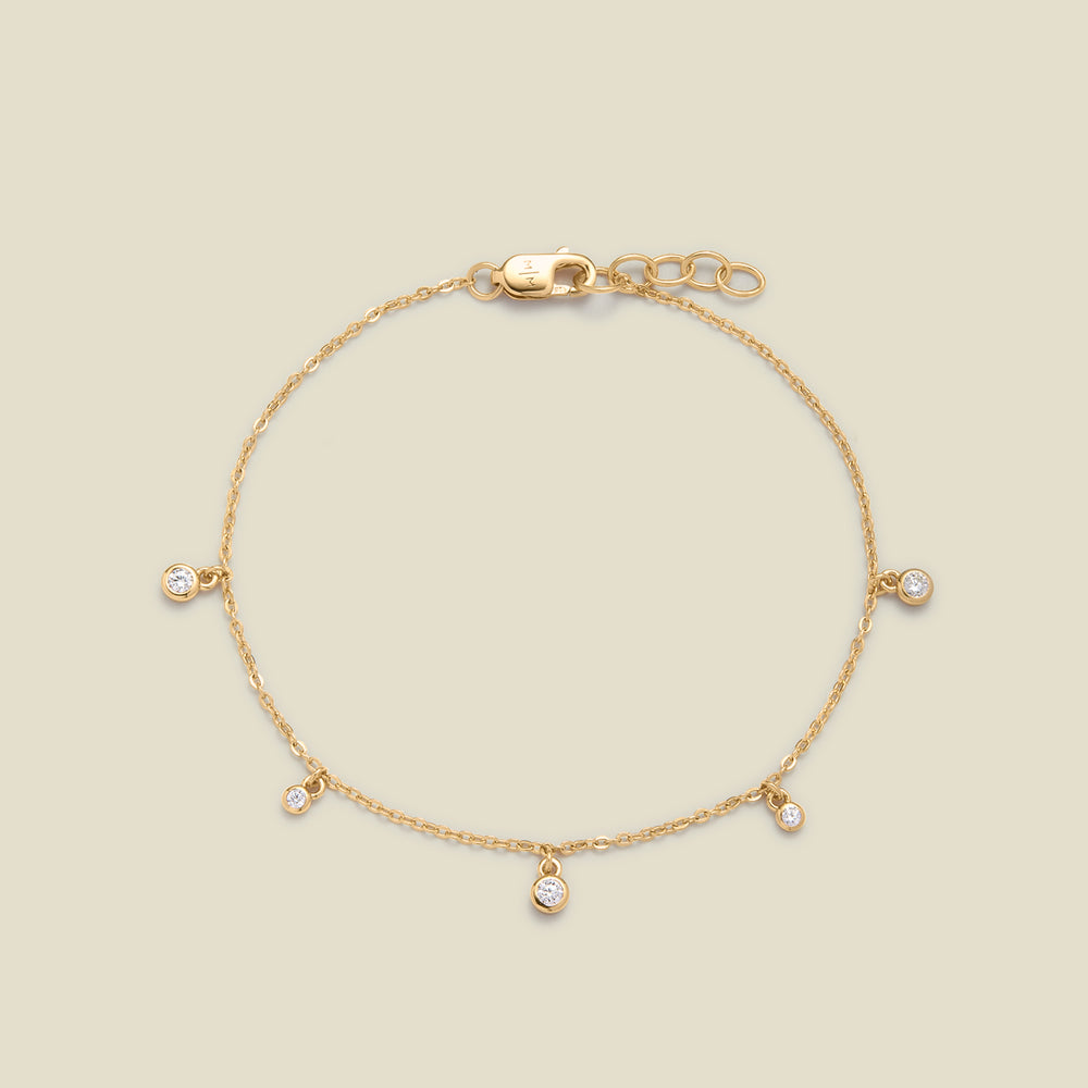 CZ Poppy Floating Bracelet